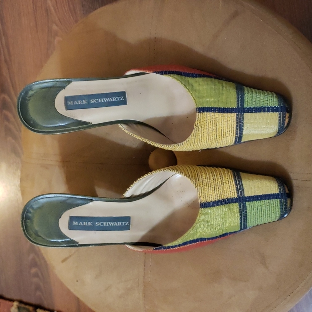 Mark Schwartz Color-Block Mules